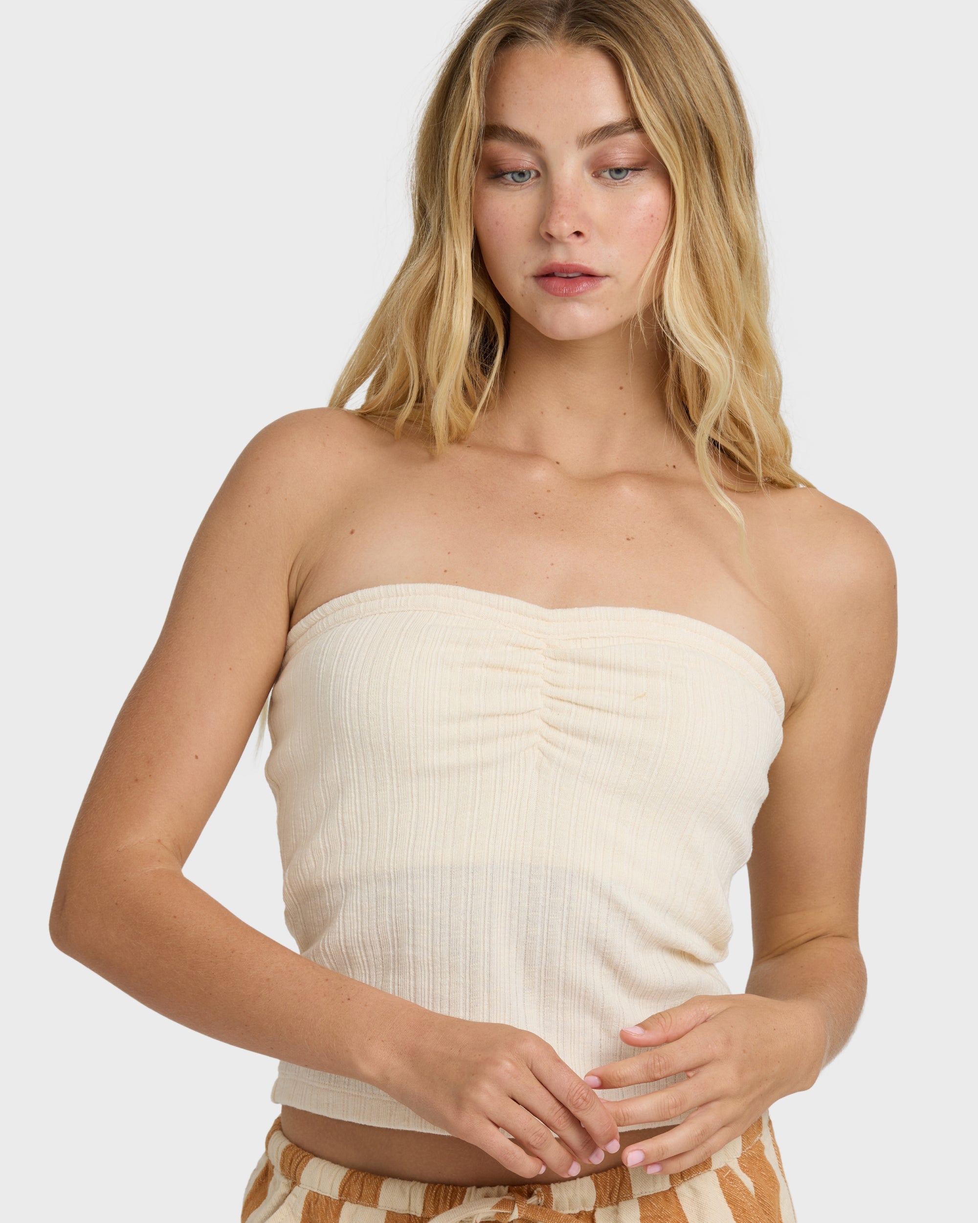 Talley Tube Top - White Cap
