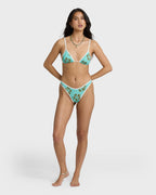 Last Summer Mini Slide Triangle Bikini Top - Ocean Spray