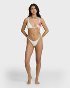 Sunny Shore Tall Slide Triangle Bikini Top - Salt Crystal
