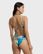 Agua Flores Bondi Medium Bikini Bottom - Blue Multi