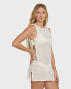 Rising Tides Cover-Up Dress - White Cap