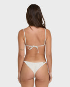 Summer Hi Yd Tie-side Tanga Skimpy Bikini Bottom - Salt Crystal