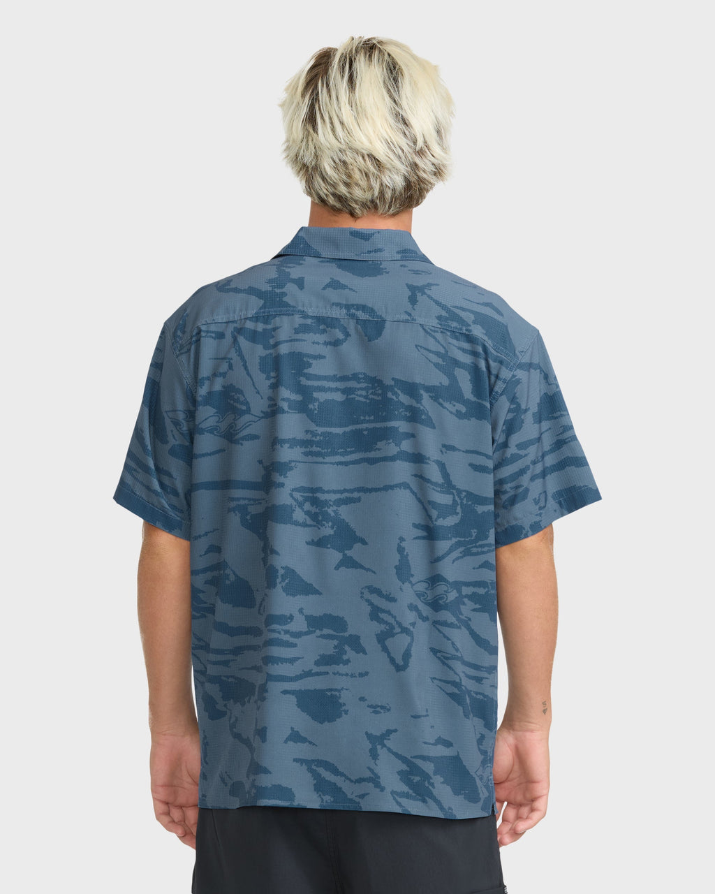 Adventure Division Surftrek Perforated Short Sleeve Woven Shirt - China Blue