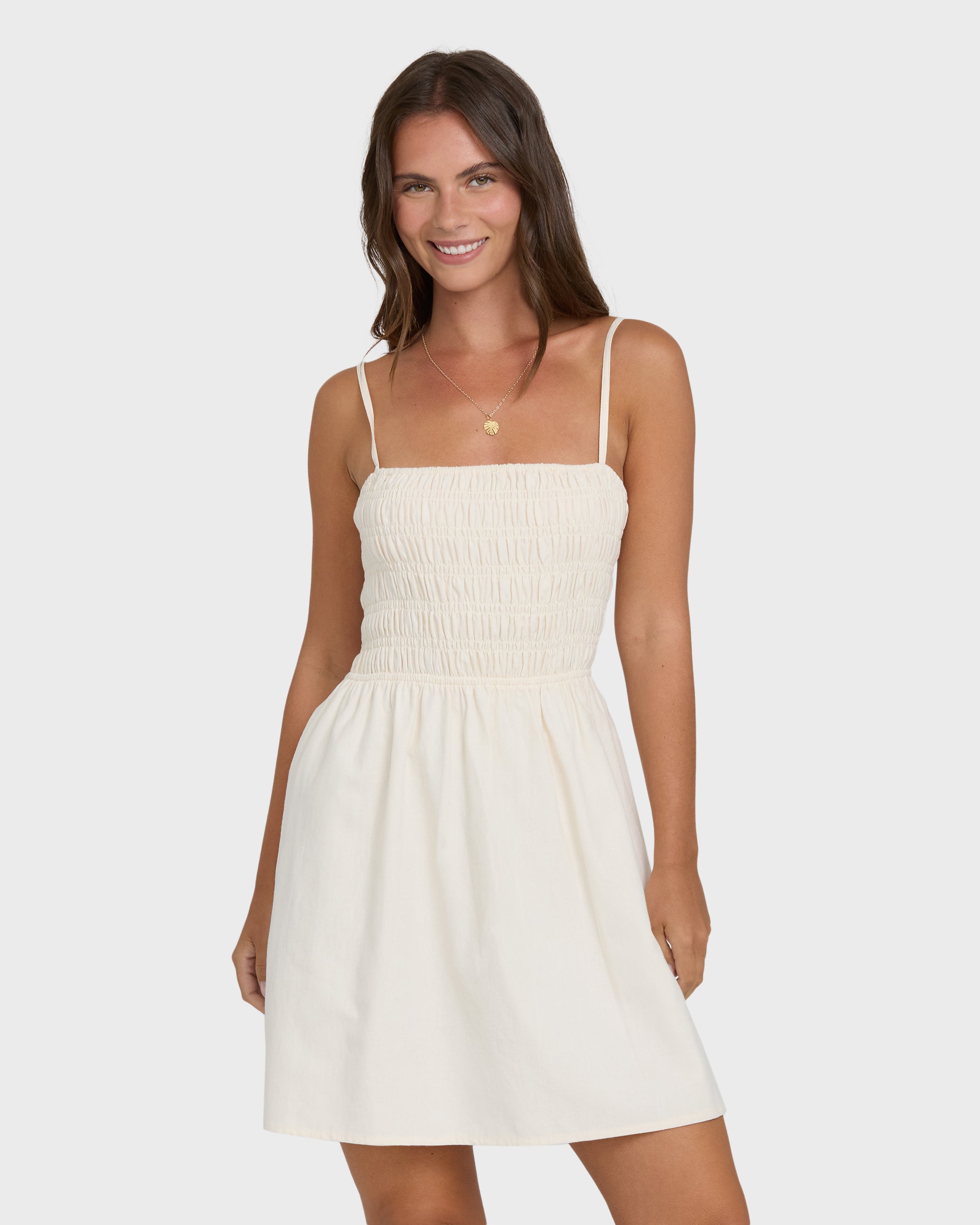Suns Out Mini Dress - White Cap