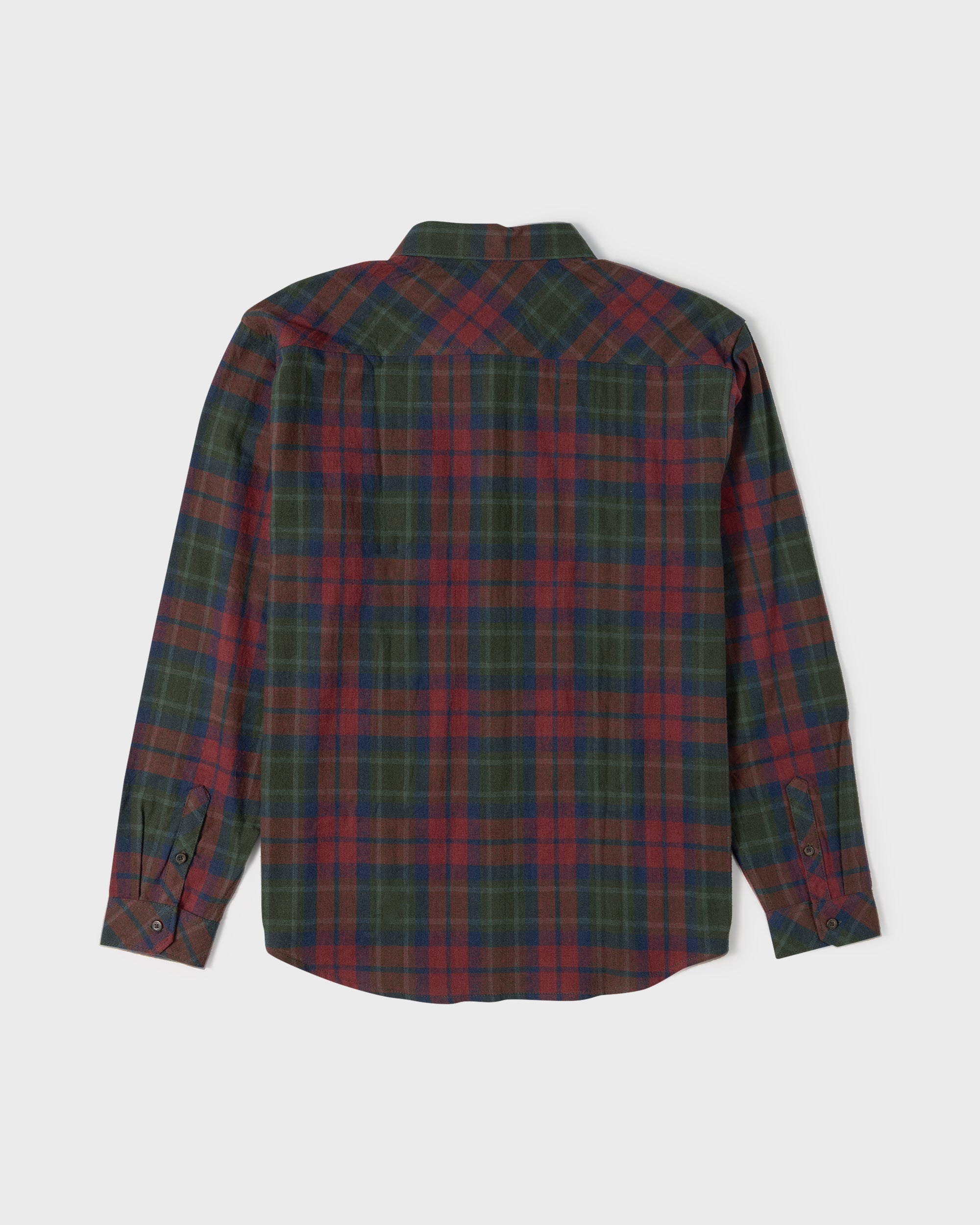 Coastline Long Sleeve Flannel Shirt - Tortoise Shell
