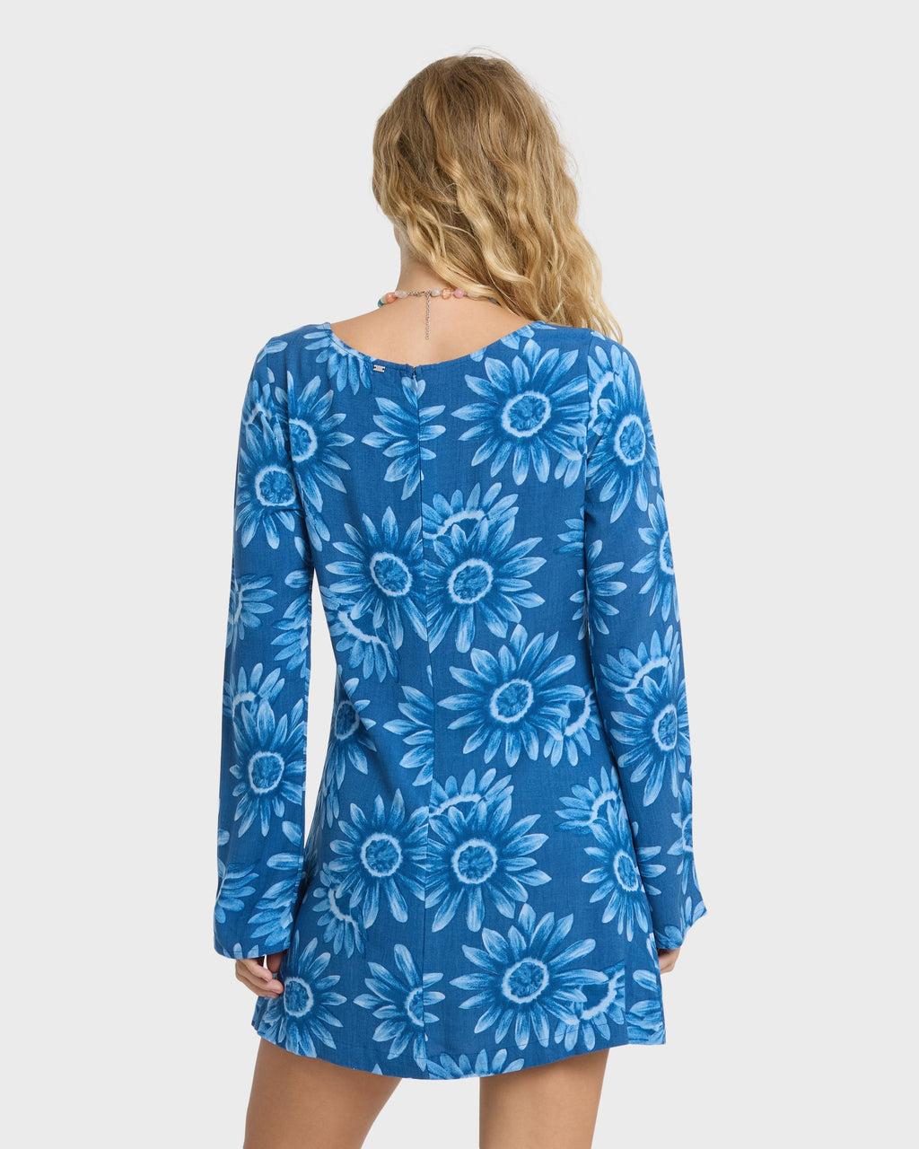 Way Out West Long Sleeve Mini Dress - True Navy