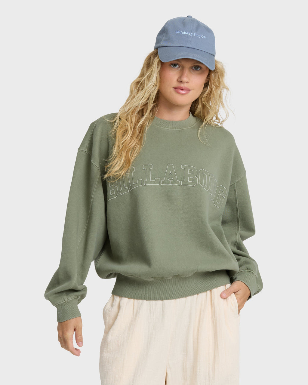 Vibes Kendal Crewneck Sweatshirt - Army Green