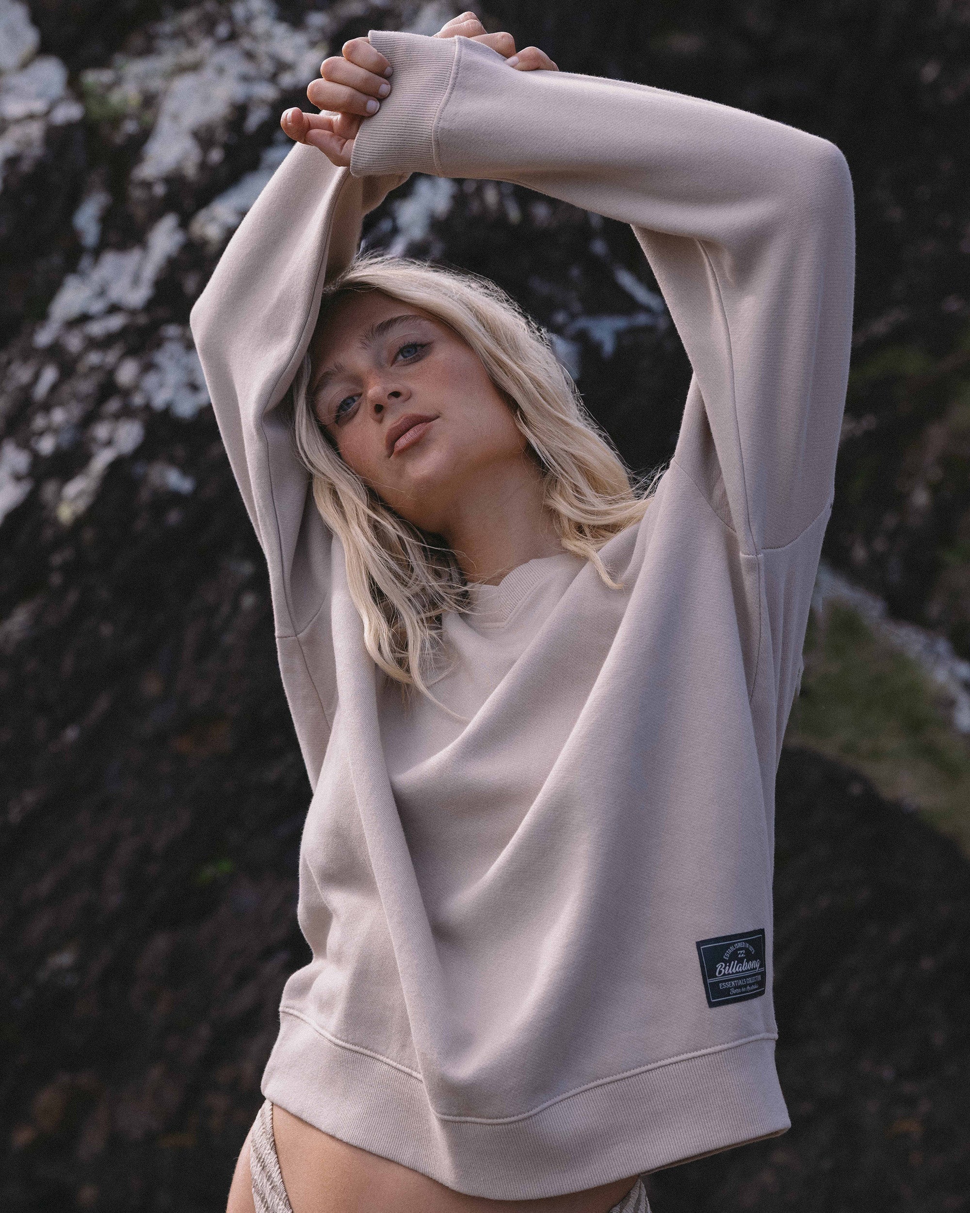 That Life V-Neck Sweatshirt - Cobblestone